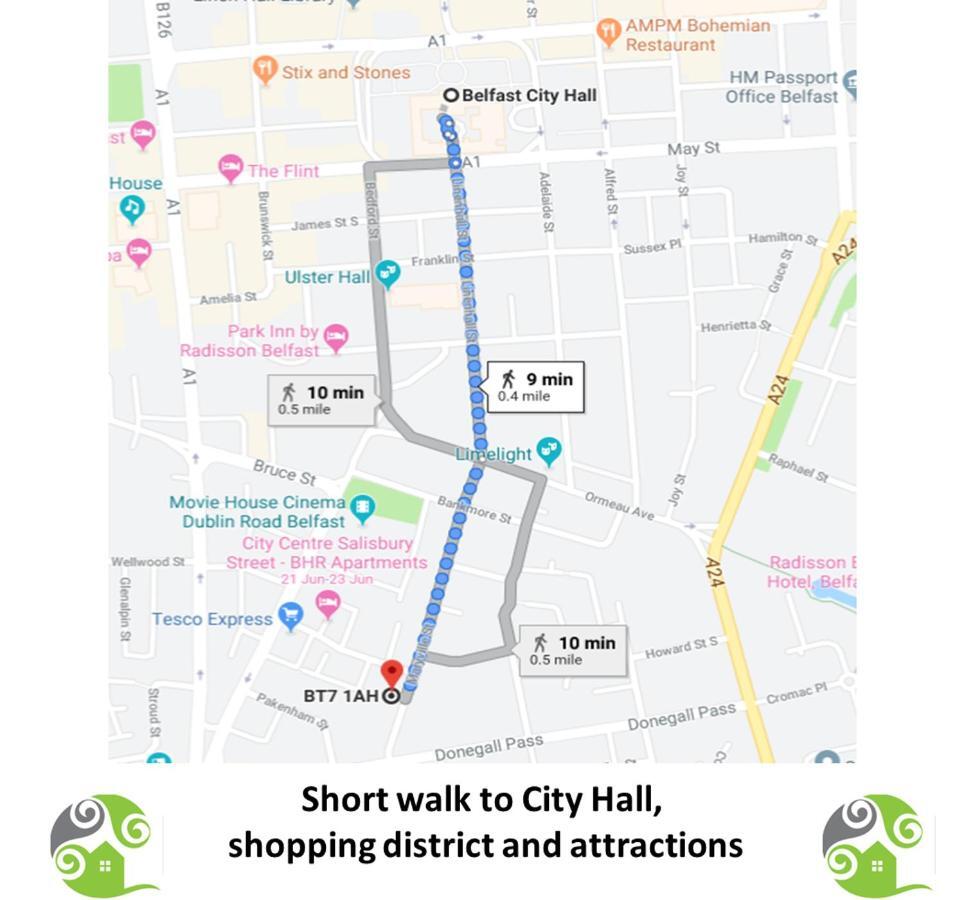 Perfect Central City Location - Parking - 3 Beds - 2 Bedrooms เบลฟาสต์ ภายนอก รูปภาพ
